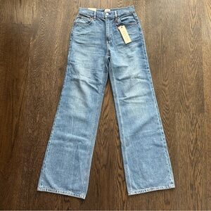 Alice + Olivia Weezy High Rise Wide Leg Jean - Avery Blue - Size 26